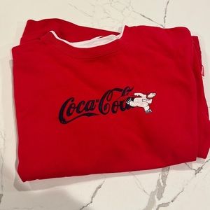Vintage Coca Cola Polar Bear Embroidered Sweatshirt